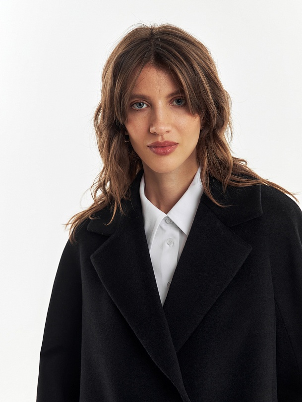 Шерстяное пальто с мембраной