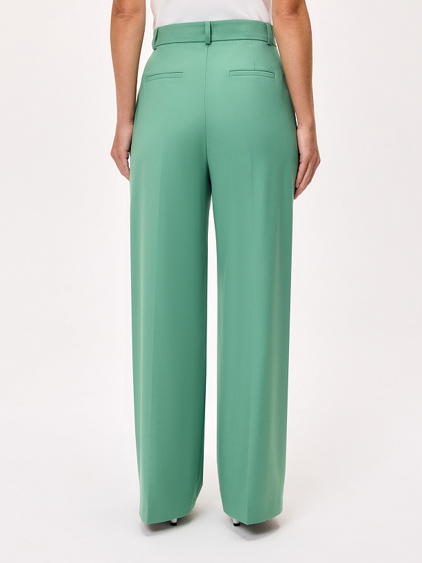 Прямые брюки из костюмной ткани с вискозой