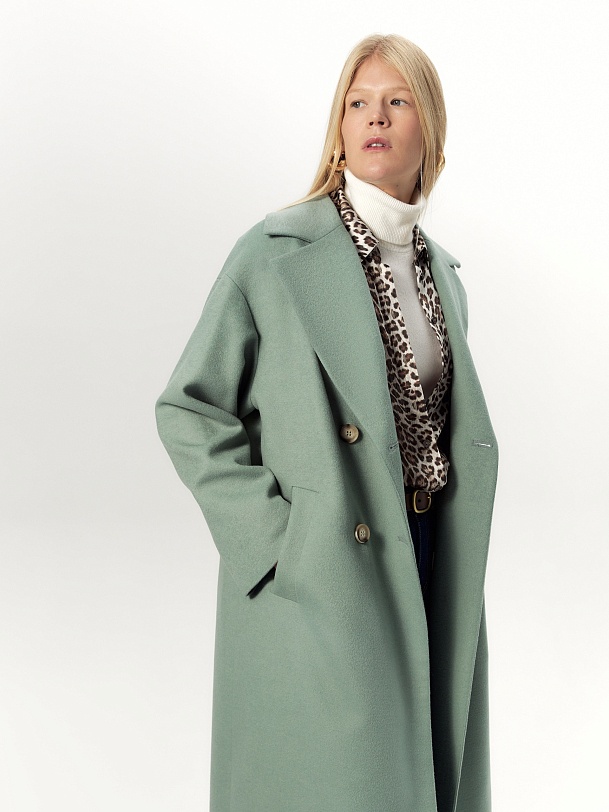 Шерстяное пальто с мембраной