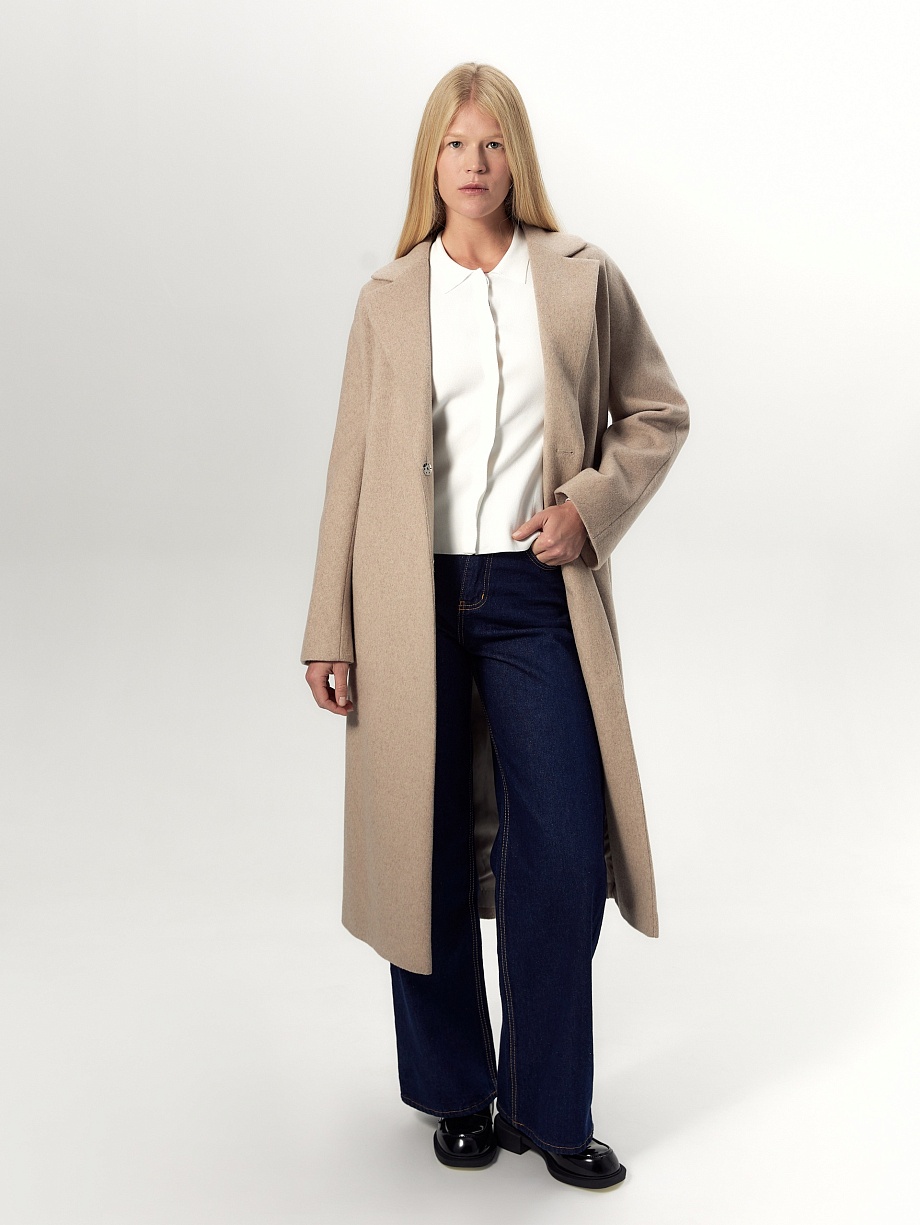 Пальто из шерсти с мембраной