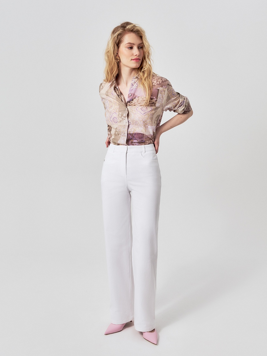 Прямые джинсы из хлопка