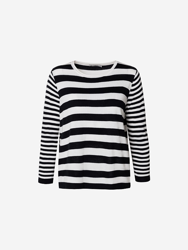 Трикотажный джемпер в бретонскую полоску