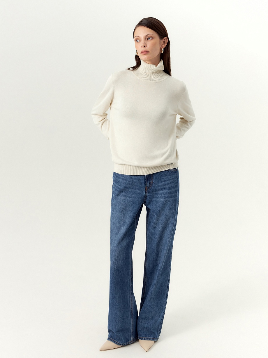 Водолазка из вискозы и хлопка