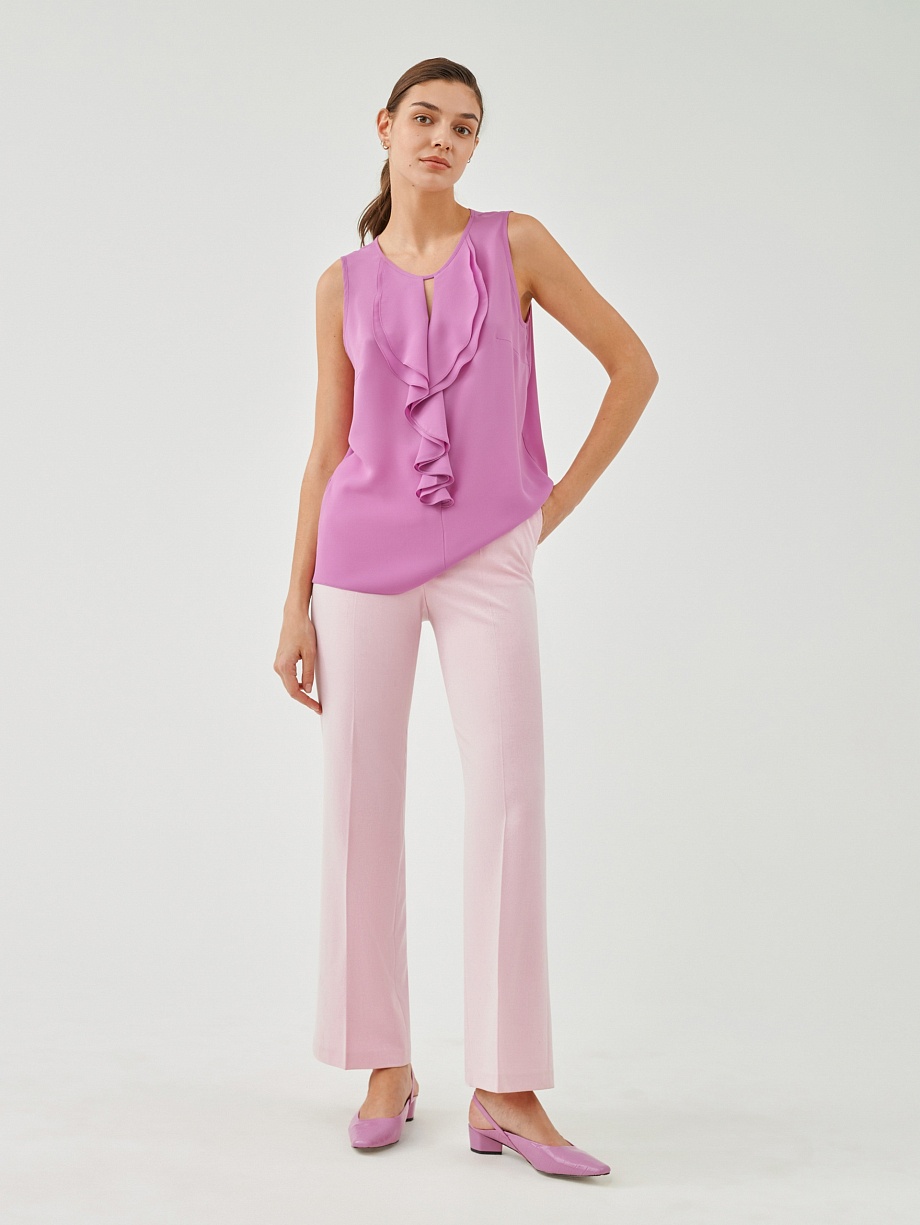 Блуза из тонкой шифоновой ткани