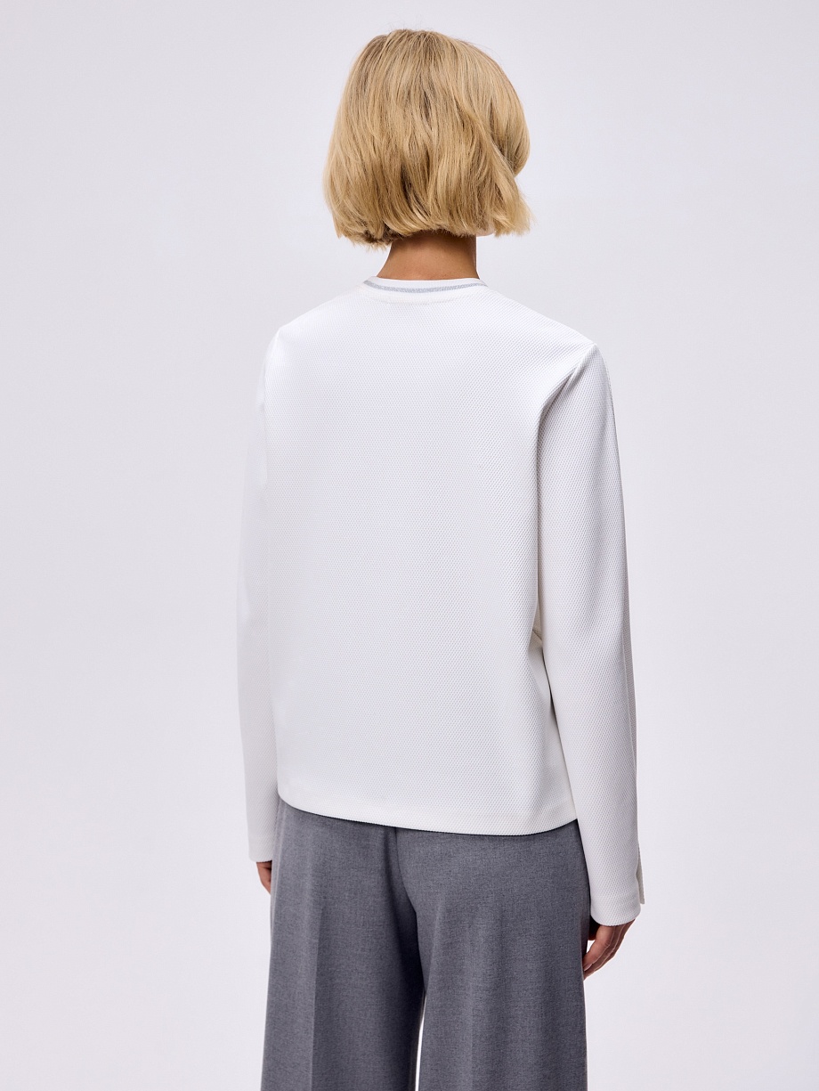 Джемпер из фактурного трикотажа