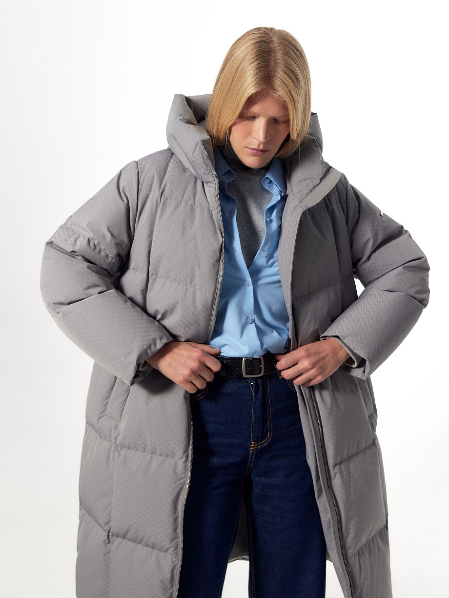 Непромокаемый пуховик с мембраной и утеплителем 90% пух и 10% перо