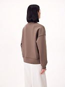 Хлопковый свитшот с аппликацией из страз POMPA арт.3810327jr0190