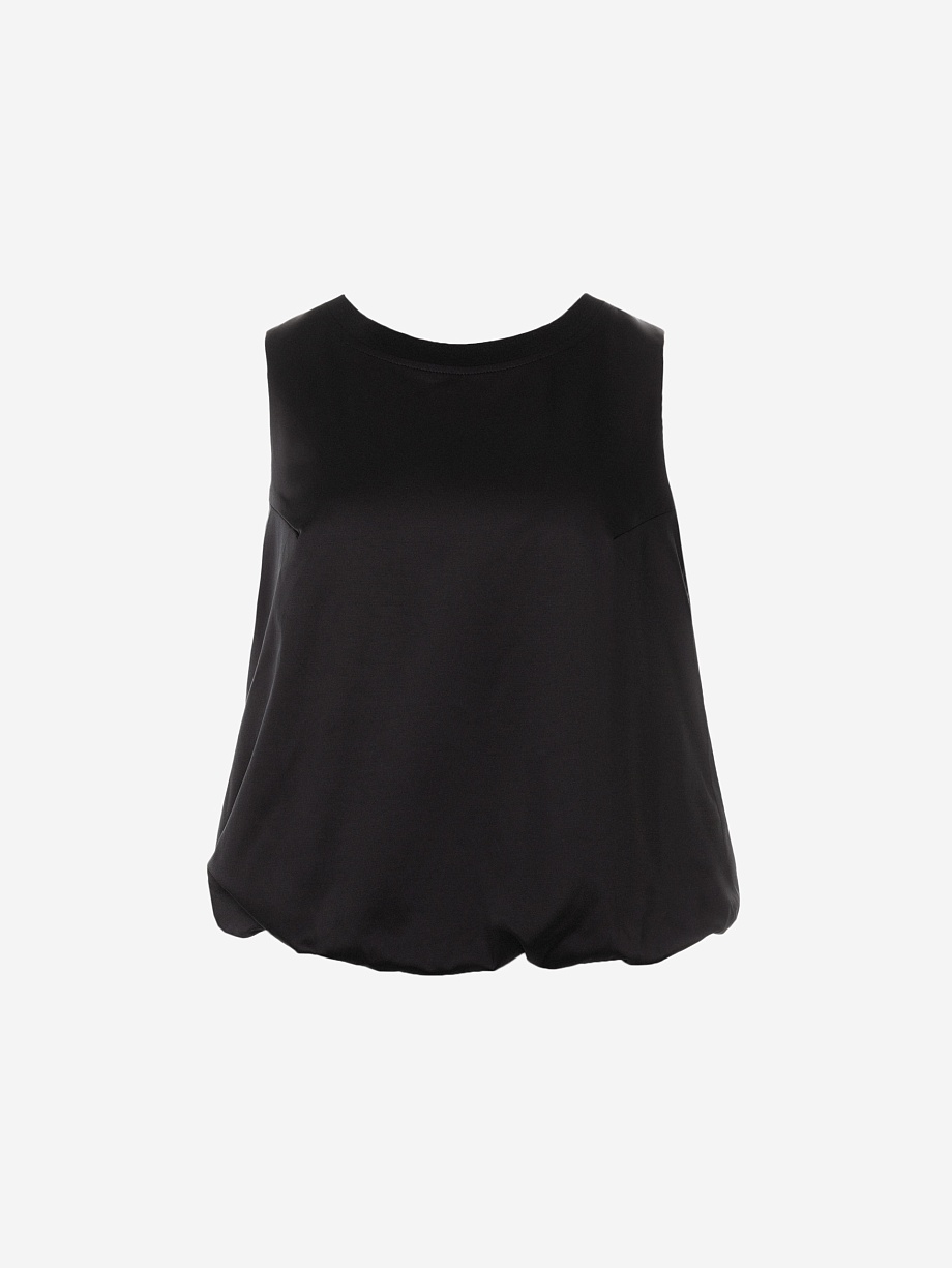 Объёмная блуза из костюмной ткани