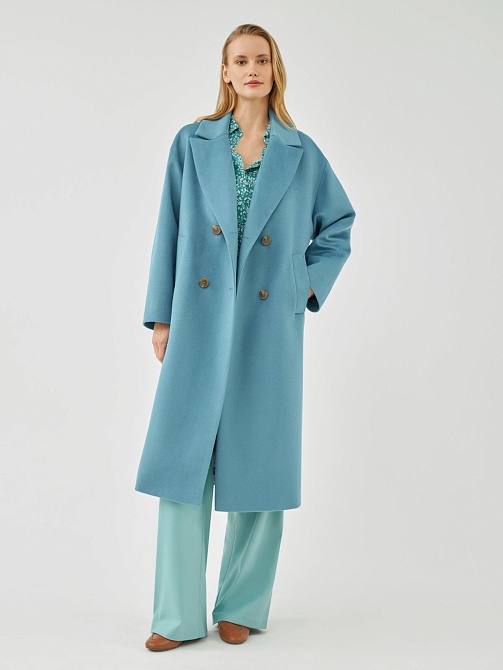 Шерстяное демисезонное пальто с мембраной