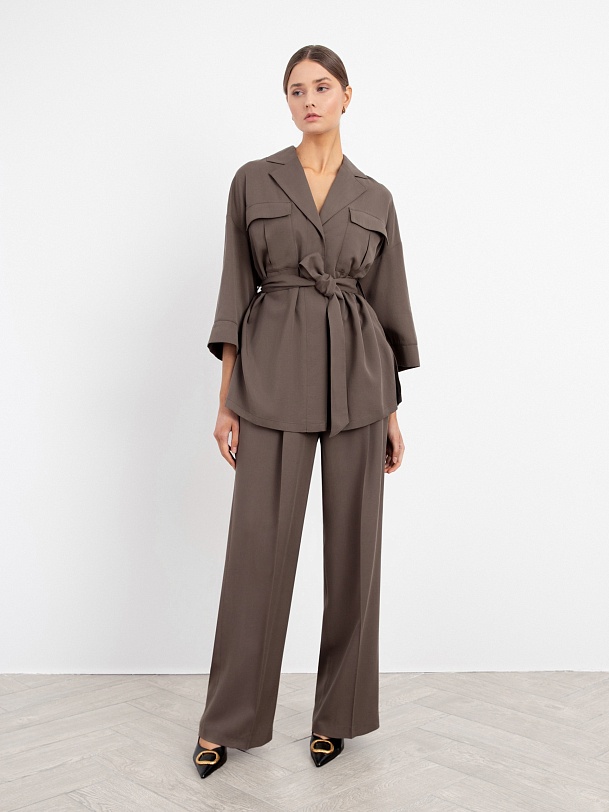 Жакет женский с поясом