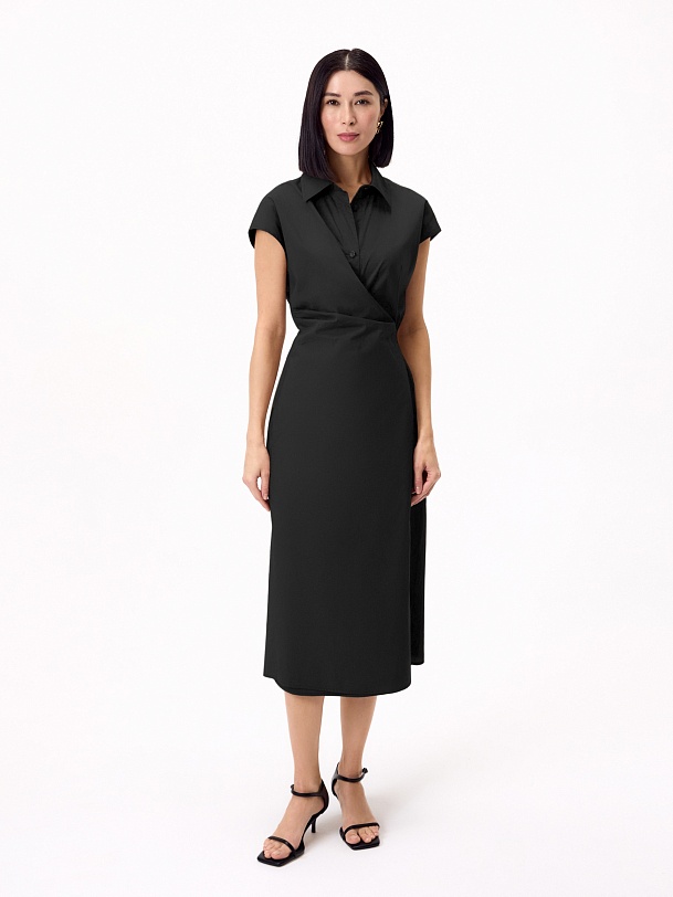 Платье на запах из 100% хлопка