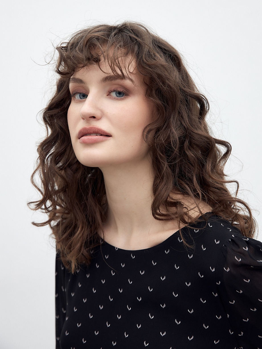 Платье из вискозного шифона