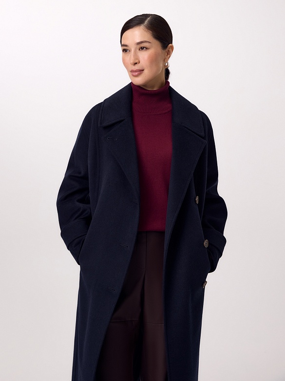 Пальто из шерсти с мембраной и утеплённой спинкой POMPA арт.1015922p90068