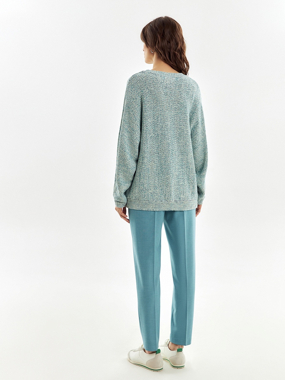 Мягкий вязаный джемпер оверсайз