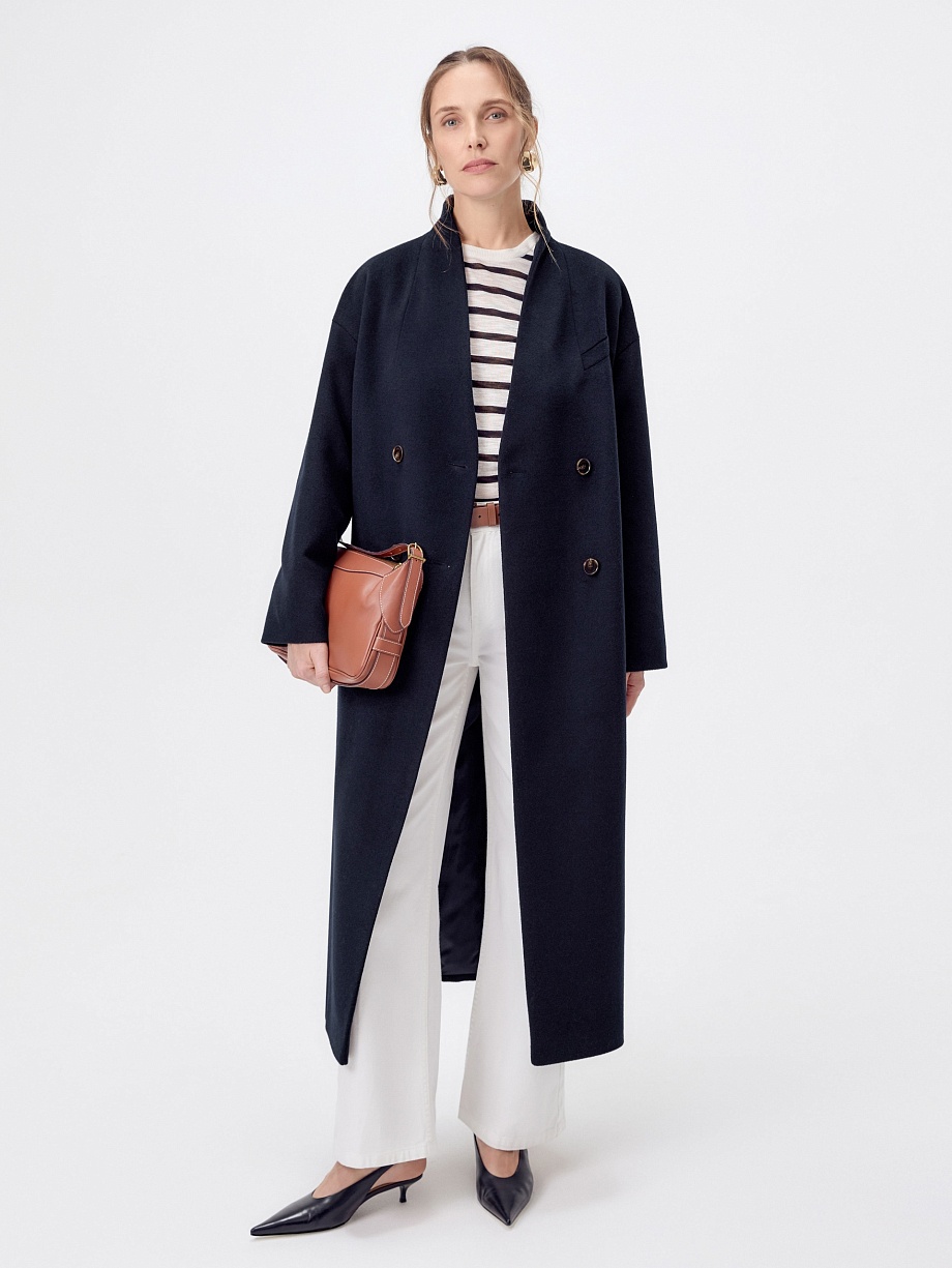 Пальто из шерсти с мембраной