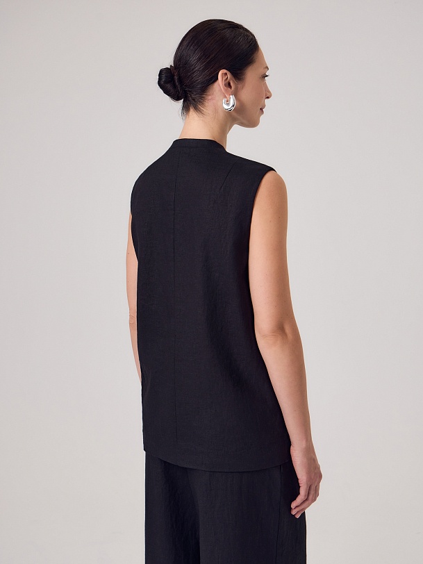 Жилет из 100% льна