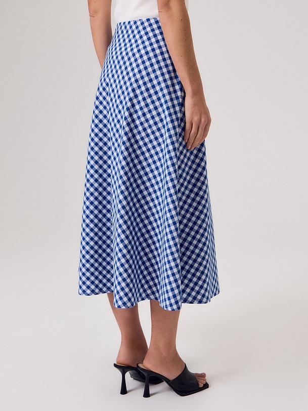 Юбка трапеция из хлопка