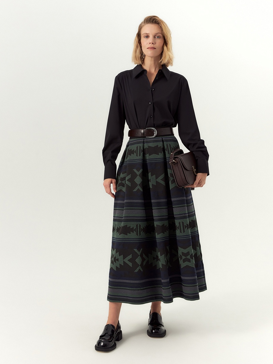 Юбка из жаккарда