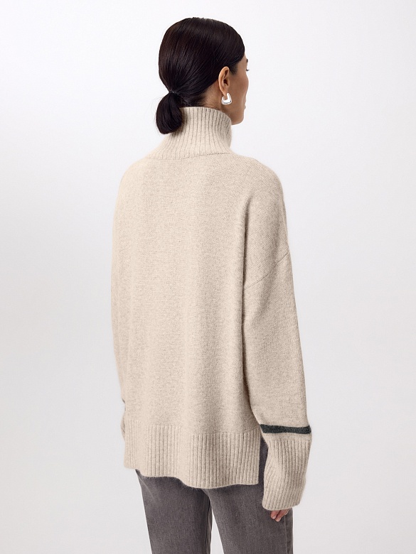 Свитер из шерсти с ангорой POMPA арт.1222720kk3905