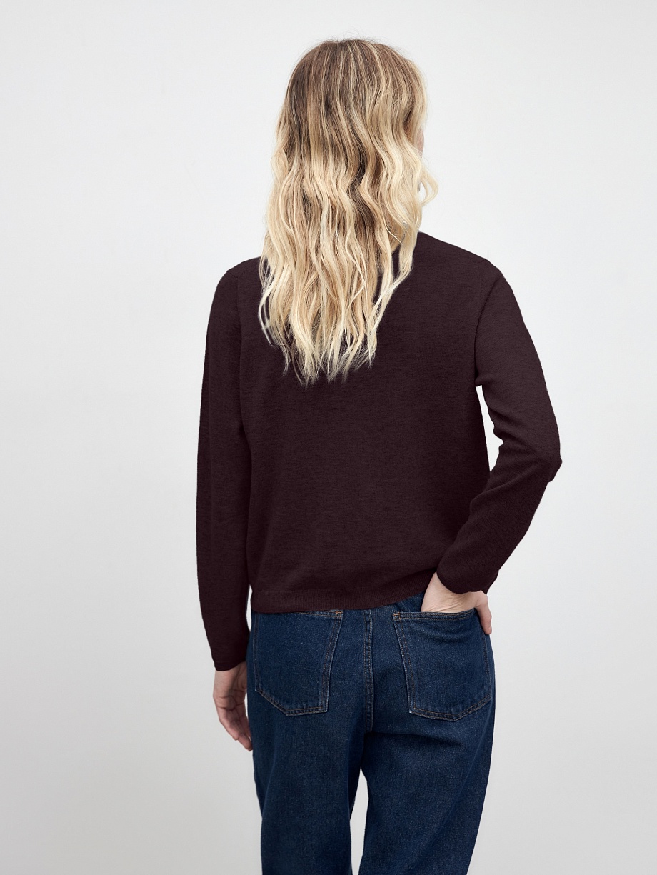 Кардиган из шерсти мериноса и кашемира