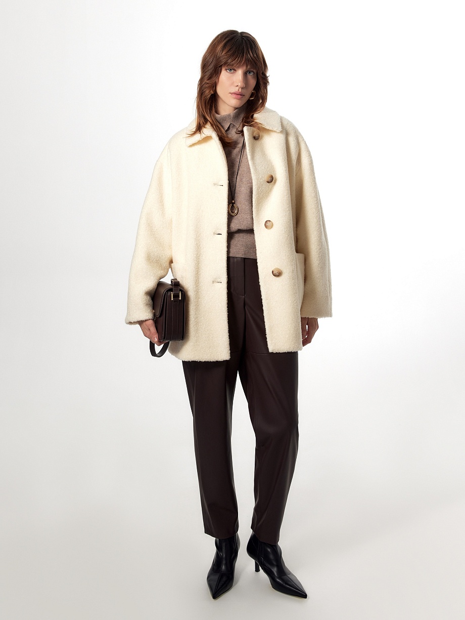 Укороченная экошуба с утеплителем и мембраной