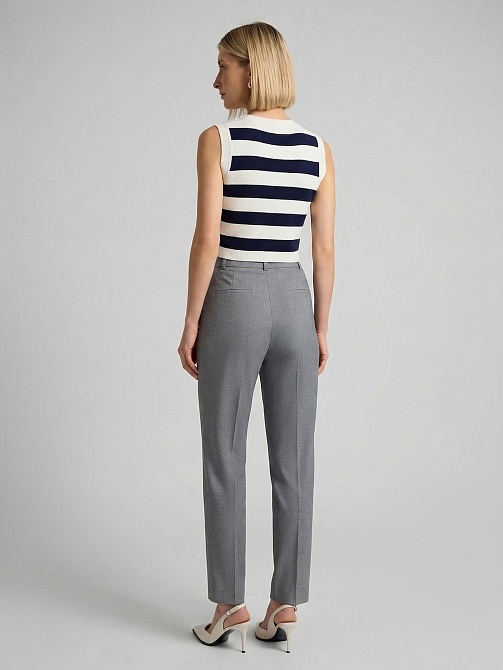 Укороченные брюки из костюмной ткани