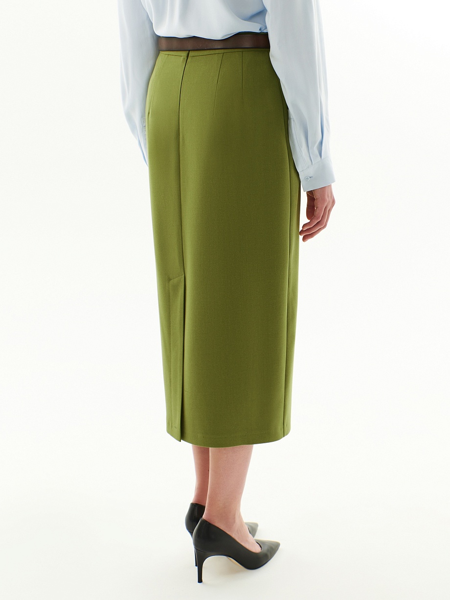 Юбка миди с имитацией запаха