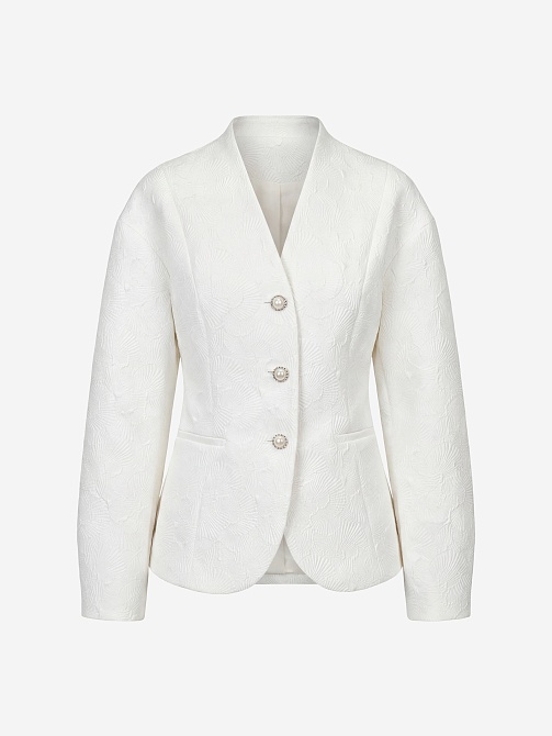 Жакет из фактурного жаккарда