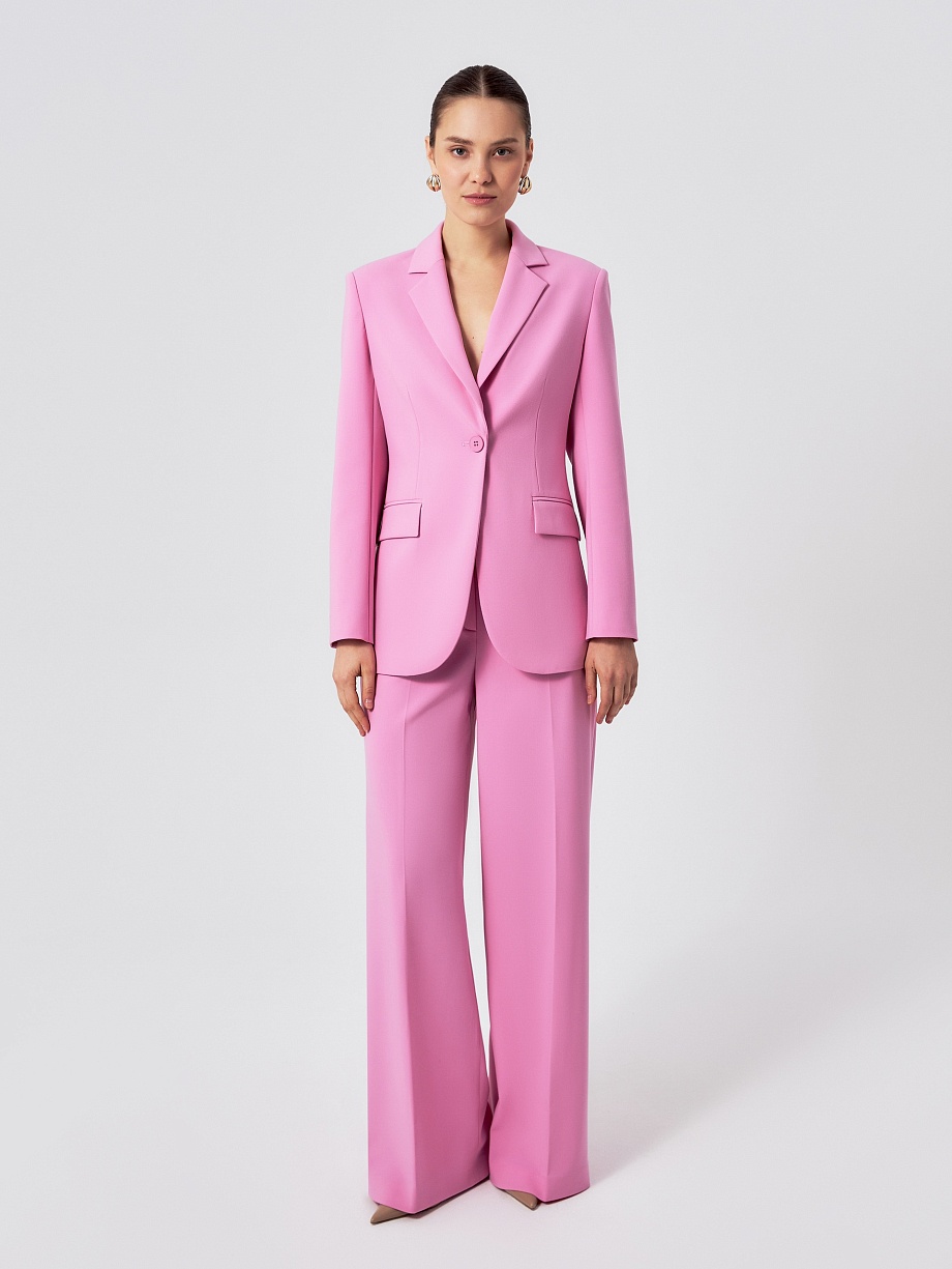 Приталенный жакет из костюмной ткани с вискозой