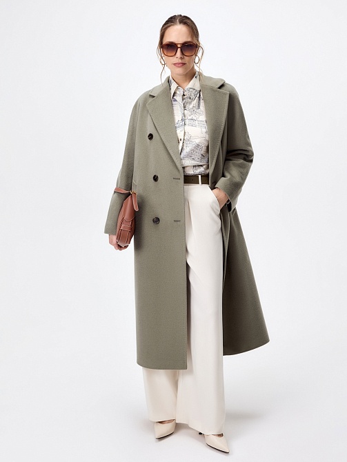 Пальто из шерсти с мембраной