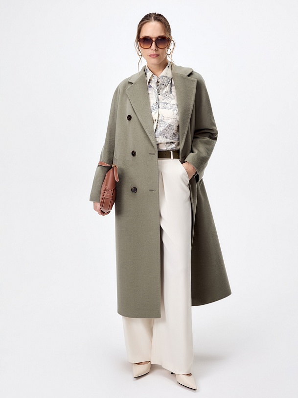 Пальто из шерсти с мембраной