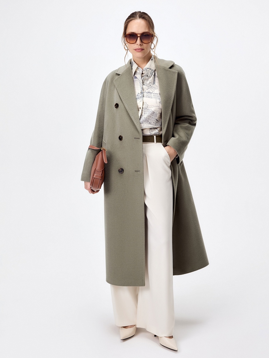 Пальто из шерсти с мембраной