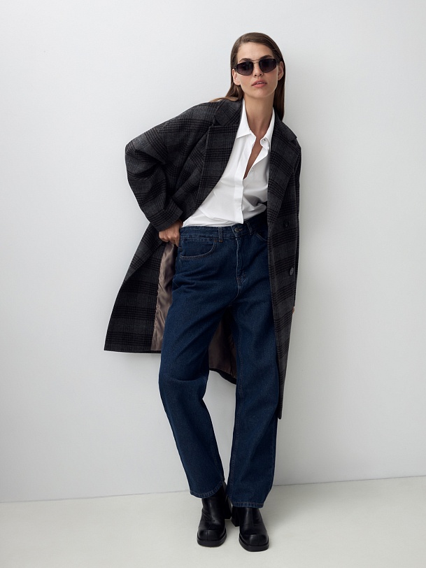 Шерстяное пальто с мембраной