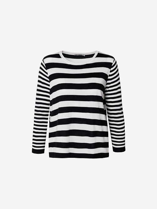 Трикотажный джемпер в бретонскую полоску POMPA