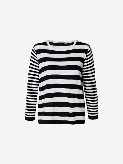 Трикотажный джемпер в бретонскую полоску