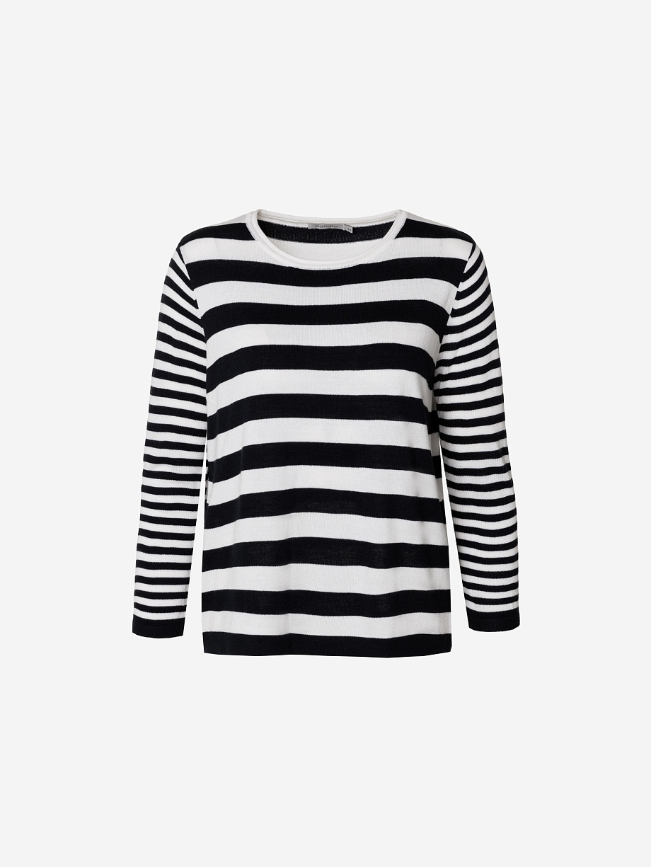 Трикотажный джемпер в бретонскую полоску