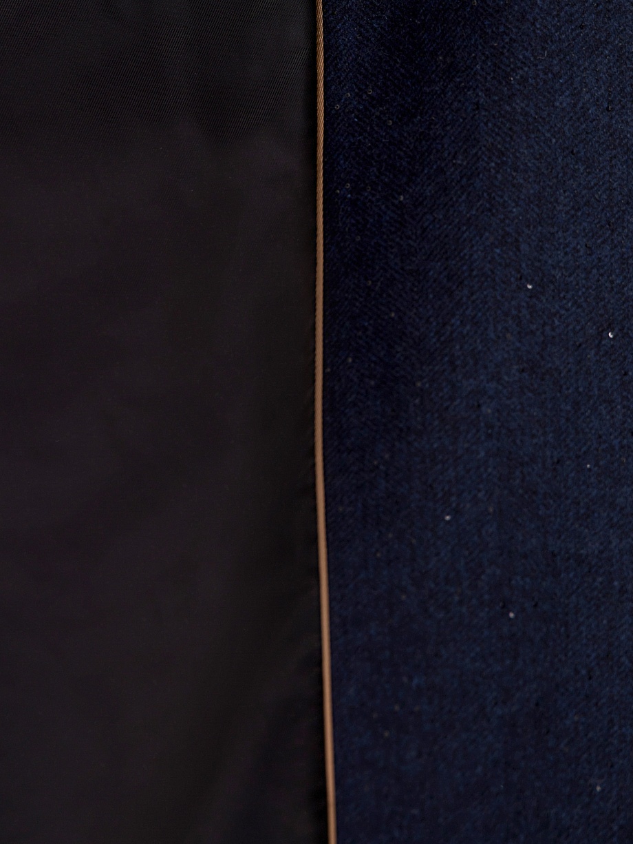 Пальто из шерсти с пайетками и мембраной