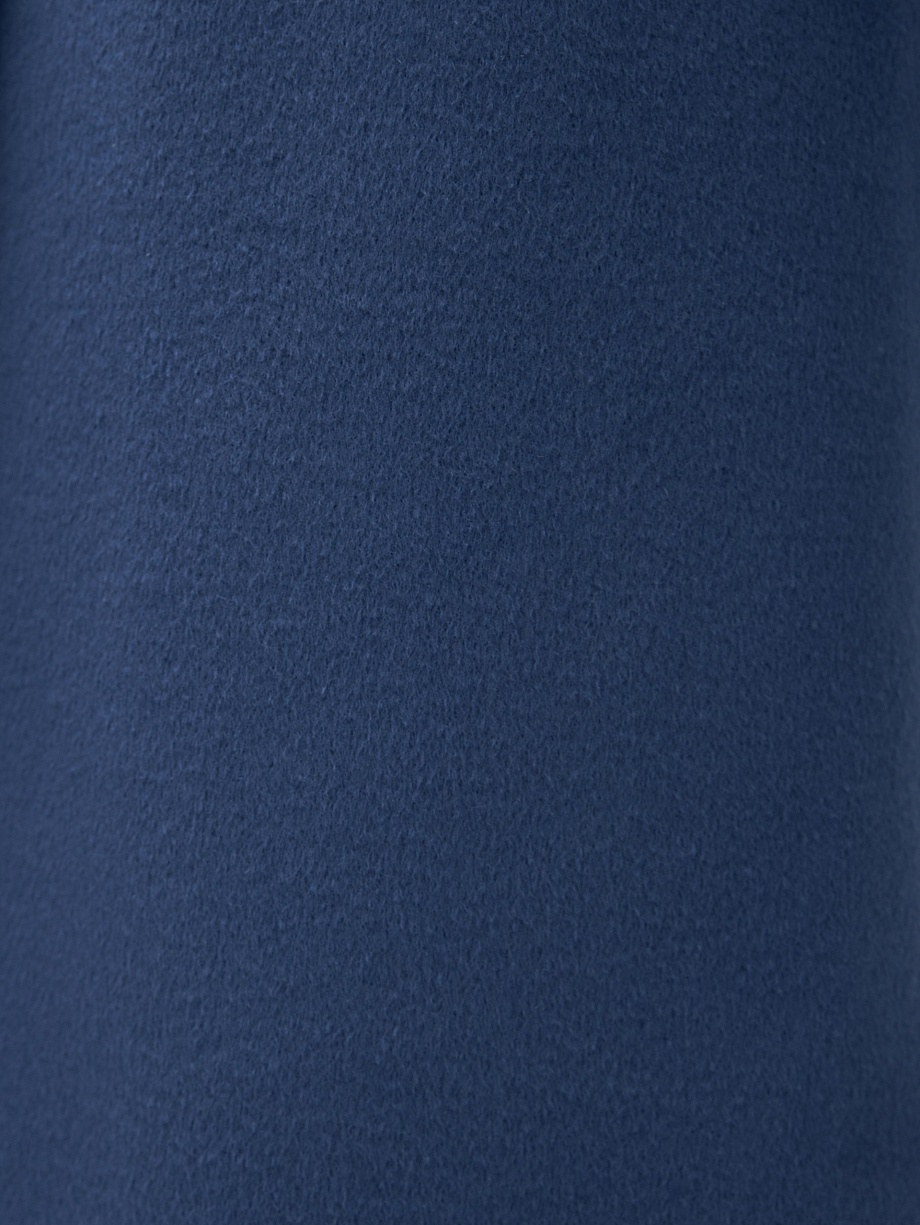 Шерстяное пальто двубортное с поясом