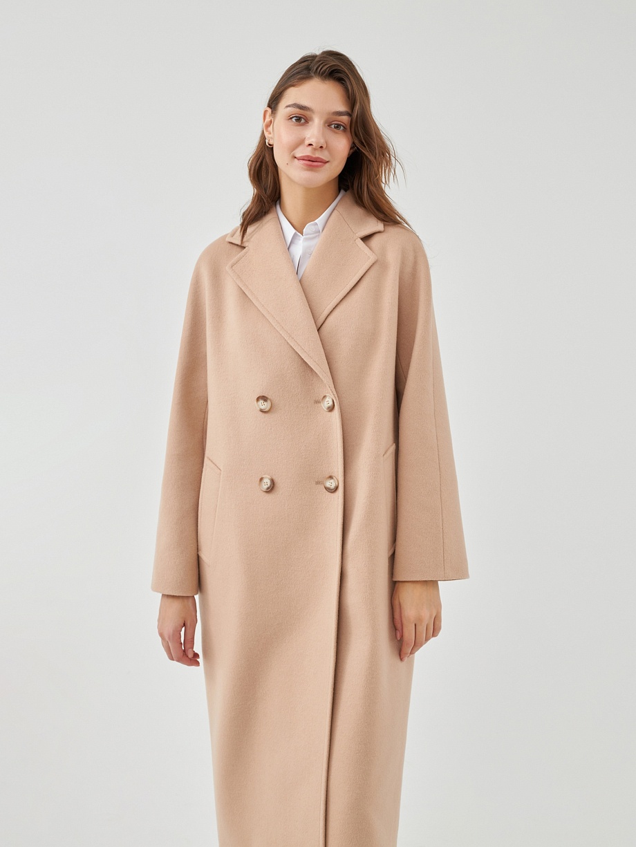 Пальто женское демисезонное из шерсти