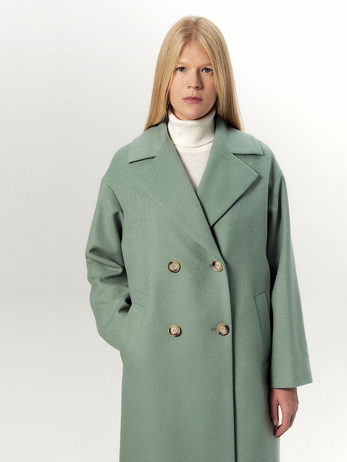 Шерстяное пальто с мембраной