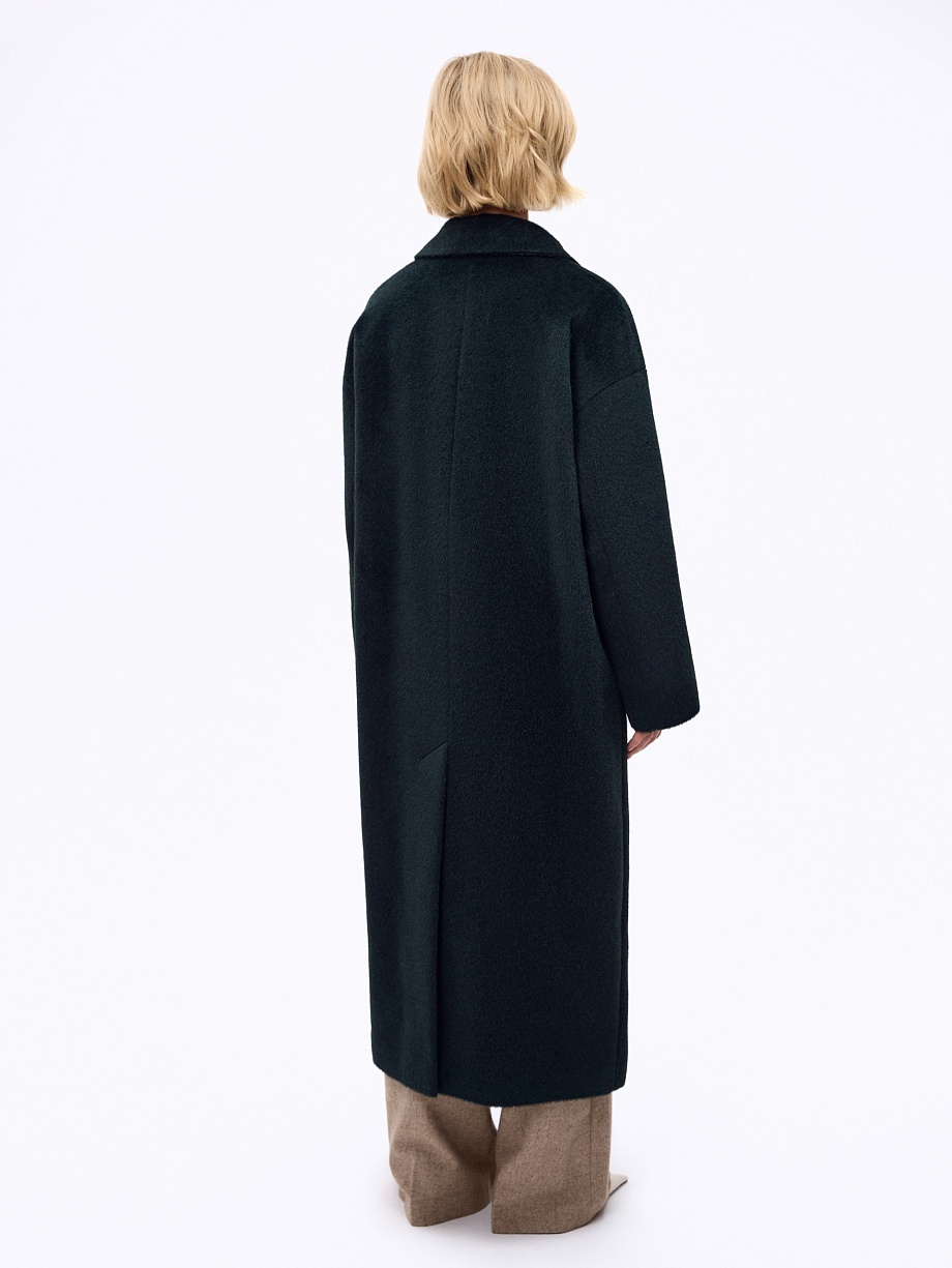 Пальто из шерсти с мембраной и утеплённой спинкой