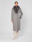 Пальто зимнее с меховым воротником, утеплителем и мембраной POMPA арт.1010274p60191