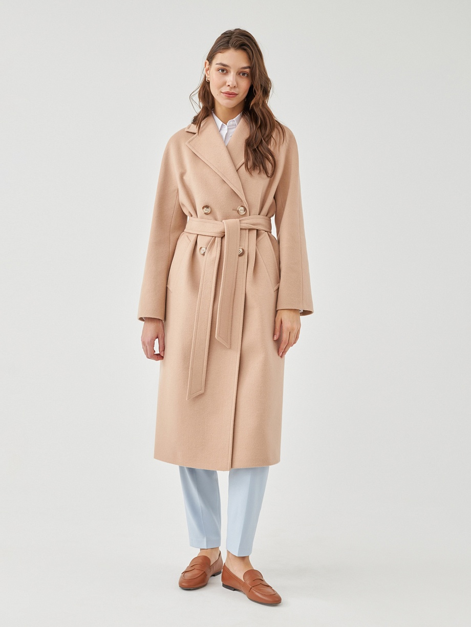 Пальто женское демисезонное из шерсти