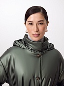 Пальто из непромокаемой плащёвой ткани с капюшоном POMPA арт.1015160i10041