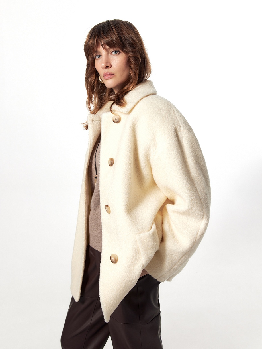 Укороченная экошуба с утеплителем и мембраной