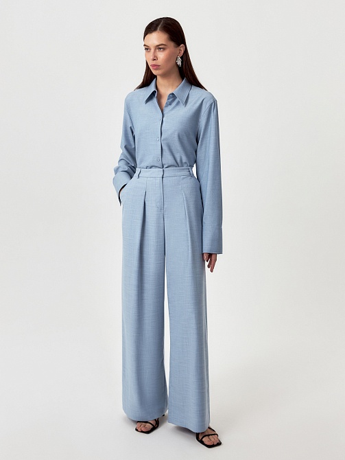 Рубашка из костюмной ткани