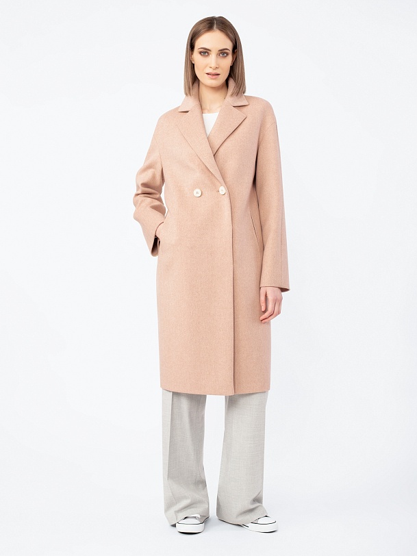 Пальто-кокон из шерсти