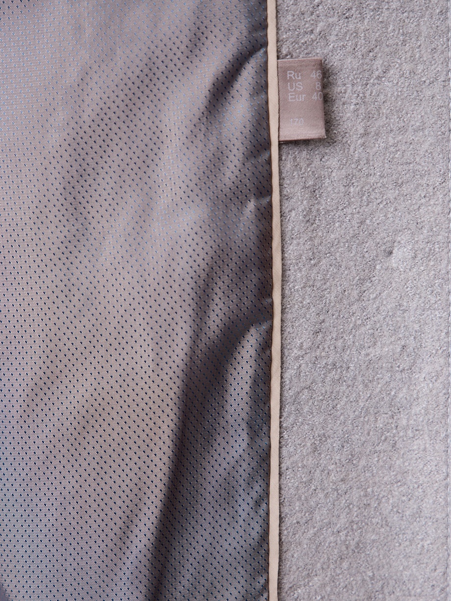 Бомбер из варёной шерсти с мембраной и пайетками