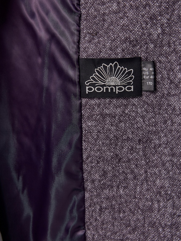 Шерстяное демисезонное пальто с мембраной POMPA арт.3011980s10091