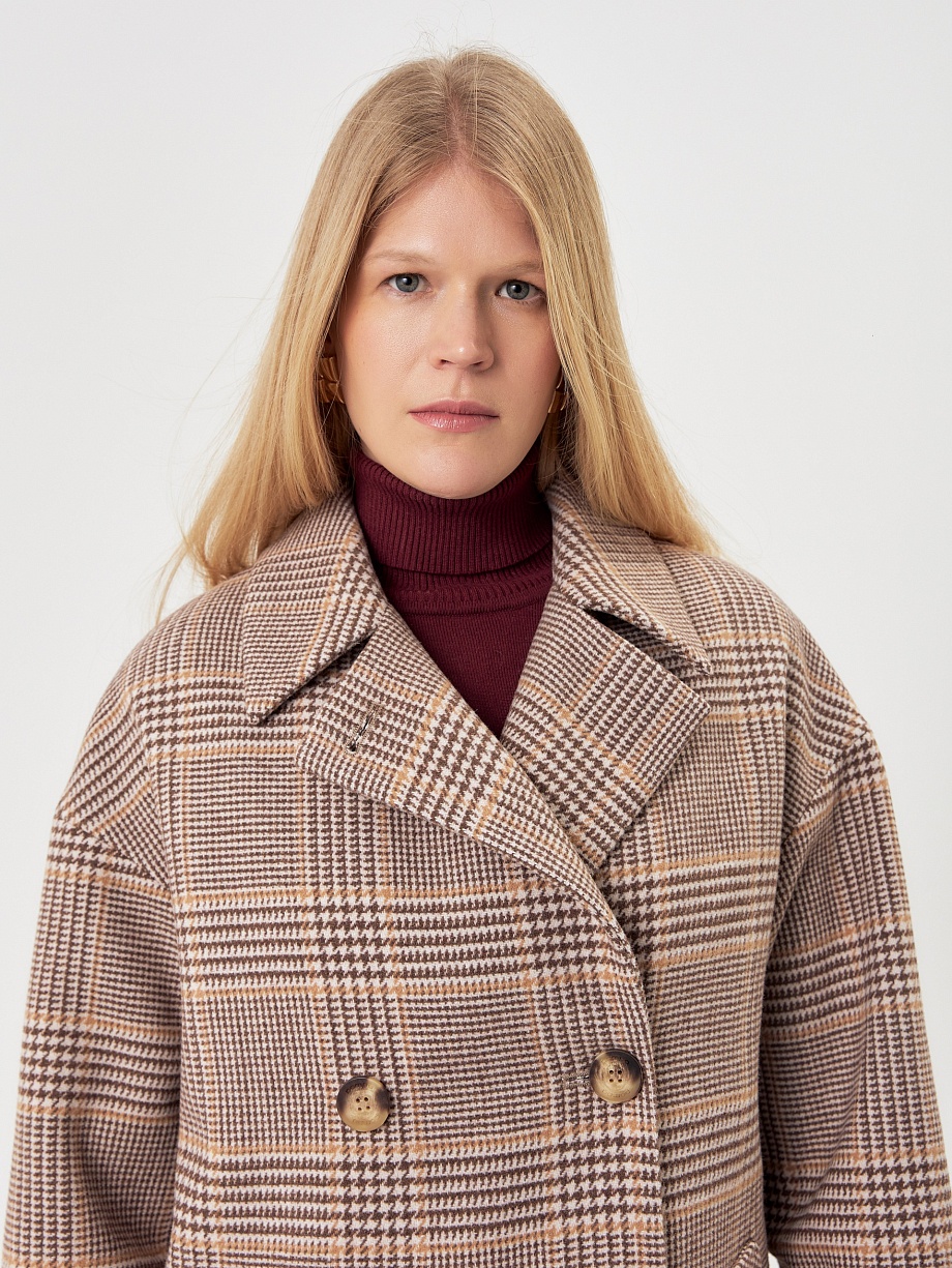 Шерстяное пальто с мембраной